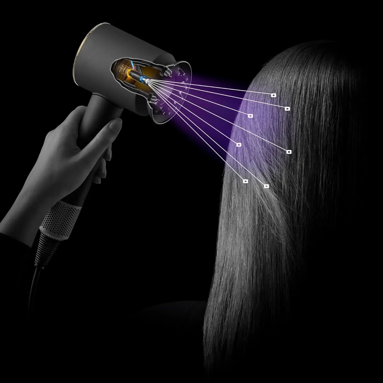 Modus zum Schutz der Kopfhaut beim Dyson Supersonic Nural